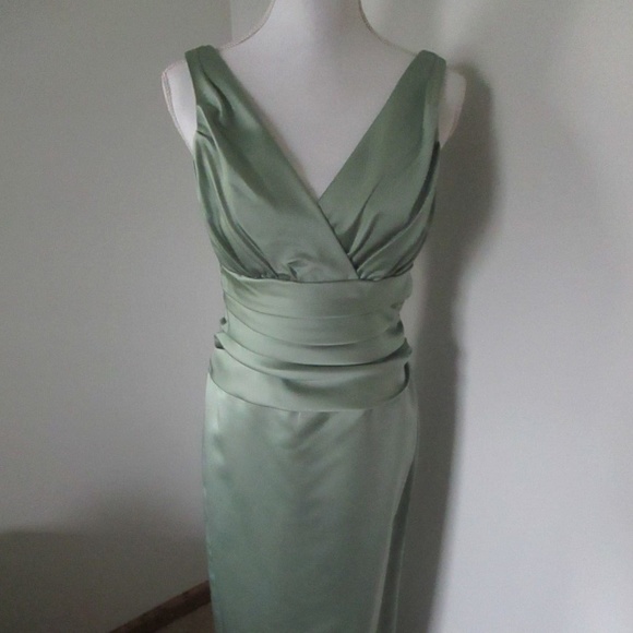 David's Bridal Dresses & Skirts - Long Dress 8 Prom Satin Ruched Waist Perido NWT